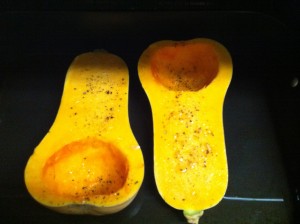 Roast Butternut Squash halves