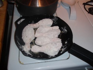 Browning Chicken in the Skillet