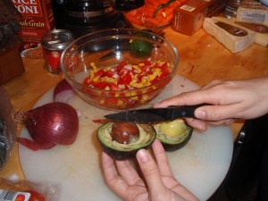 Preparing Salsa