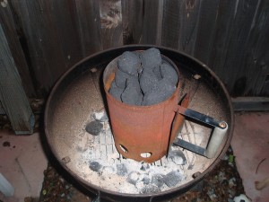 Prepping the Coals