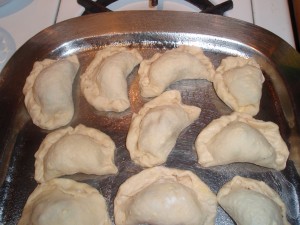 Prepped Samosas Ready For Butter