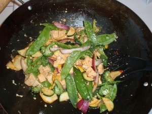 Tofu and Vegetables with Stir Fry Sauce