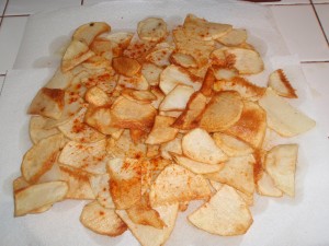 Drain Potatoes on Paper Towel and Sprinkle with Smoked Paprika