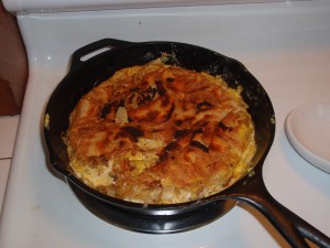 Tortilla Espanola after "The Flip"