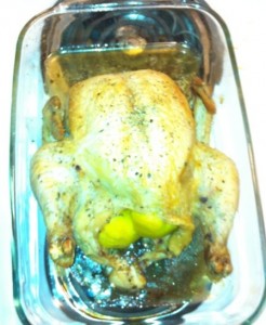 Roasted Chicken with Lemon, Thyme and Garlic