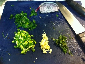 Parsley, Jalapeno, Garlic and Rosemary