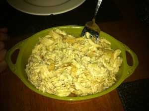 Example of Shredded/Pulled Chicken